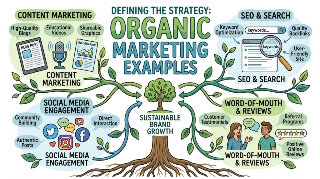 Defining the Strategy: What is organic marketing examples