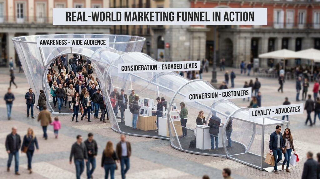 A Real-World Scenario: What is funnel marketing with example