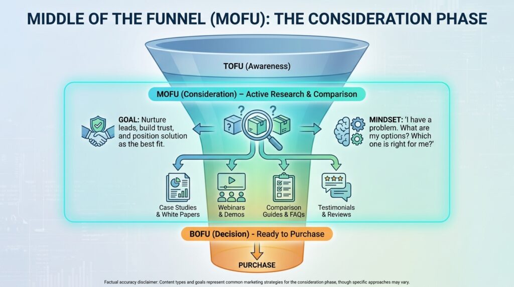 Middle of the Funnel (MOFU) - Consideration Phase